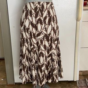 VTG Tribal Pleated Midi Skirt